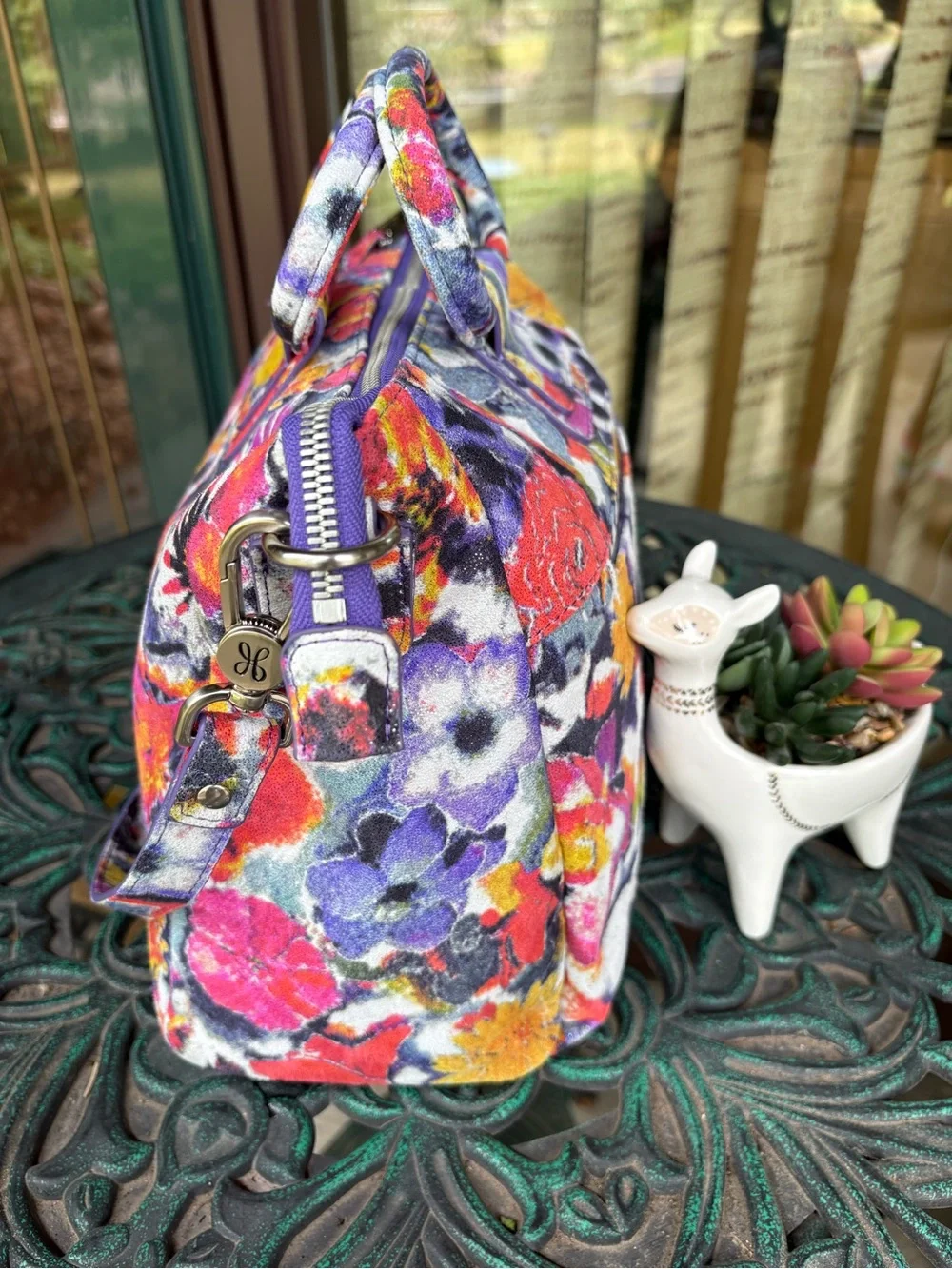 NWOT HOBO Sheila Medium Satchel Poppy Floral Crossbody Bag